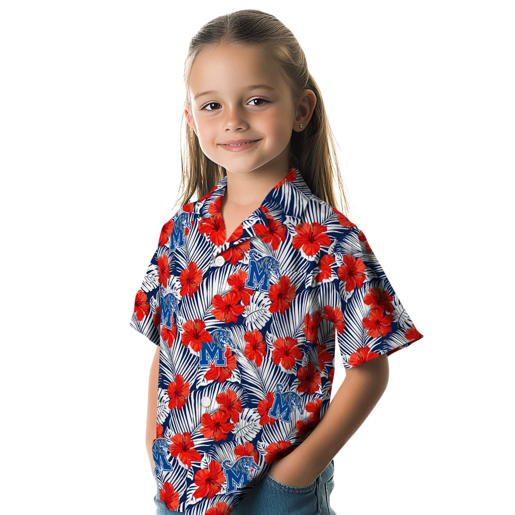 Memphis Tigers Hawaiian Shirt - Hibiscus Fiesta | Hula Hawaiian Shirts