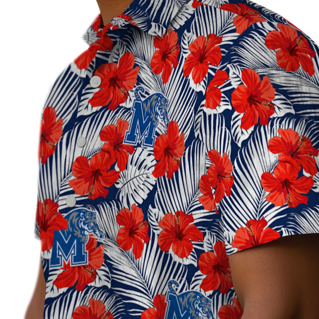 Memphis Tigers Hawaiian Shirt - Hibiscus Fiesta | Hula Hawaiian Shirts