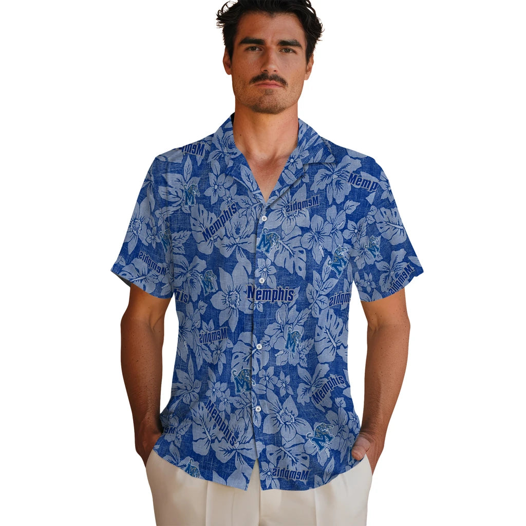 Memphis Tigers Hawaiian Shirt - Hibiscus Oasis | Hula Hawaiian Shirts