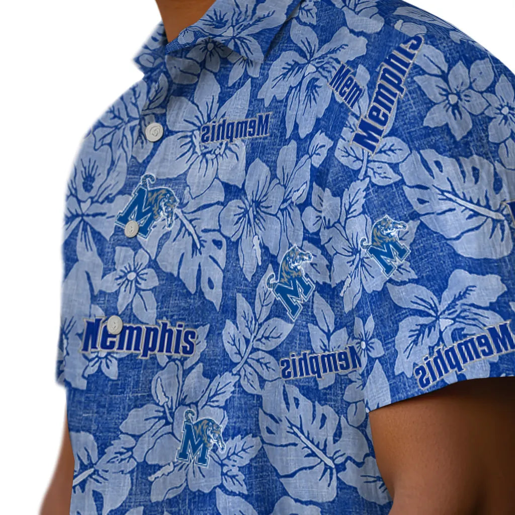 Memphis Tigers Hawaiian Shirt - Hibiscus Oasis | Hula Hawaiian Shirts