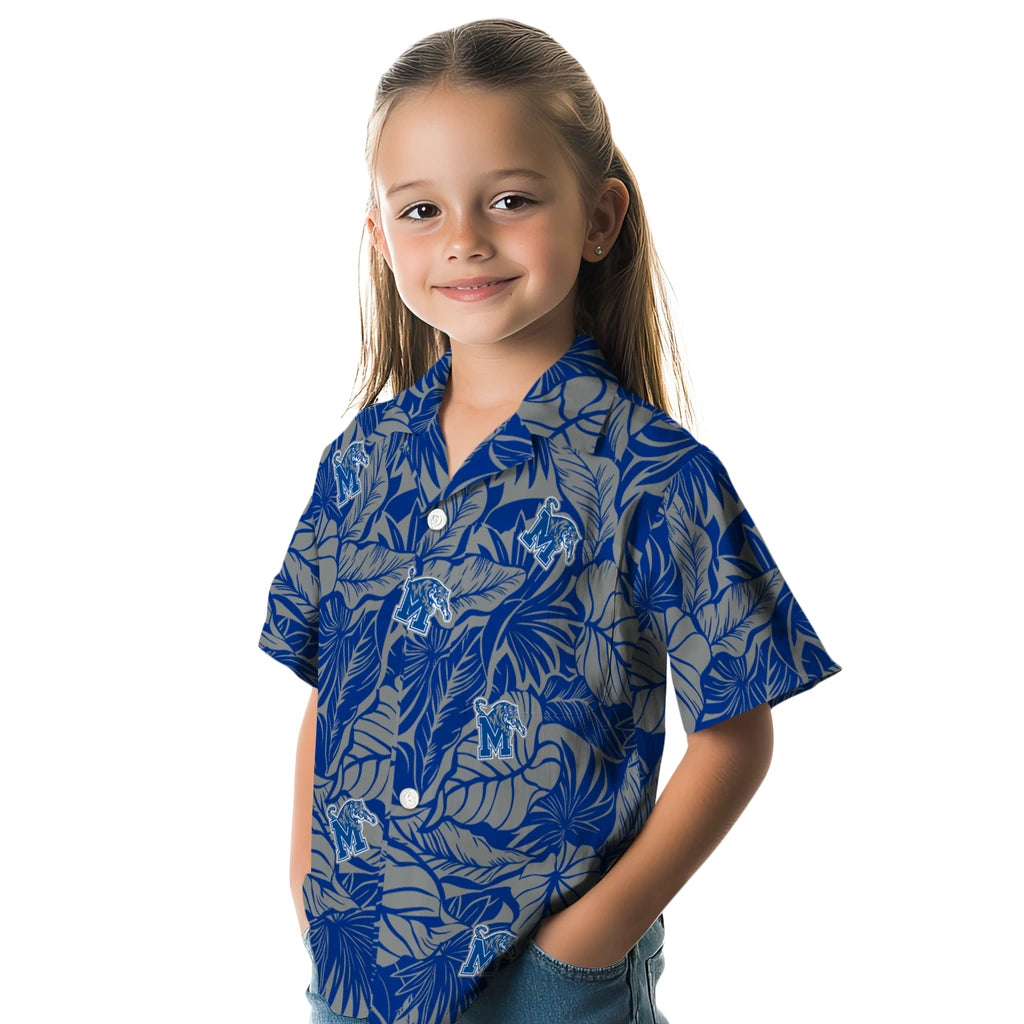 Memphis Tigers Hawaiian Shirt - Monstera Layer | Hula Hawaiian Shirts