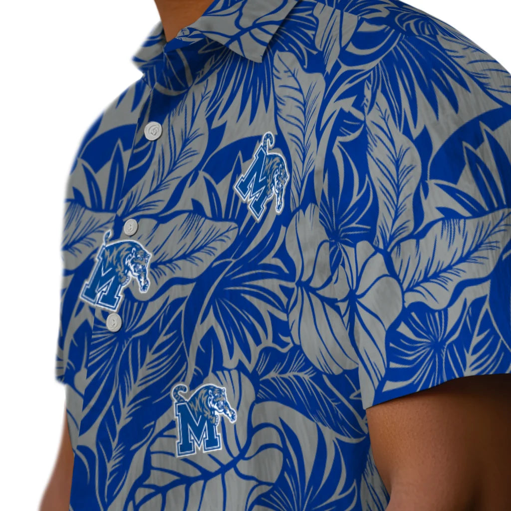 Memphis Tigers Hawaiian Shirt - Monstera Layer | Hula Hawaiian Shirts