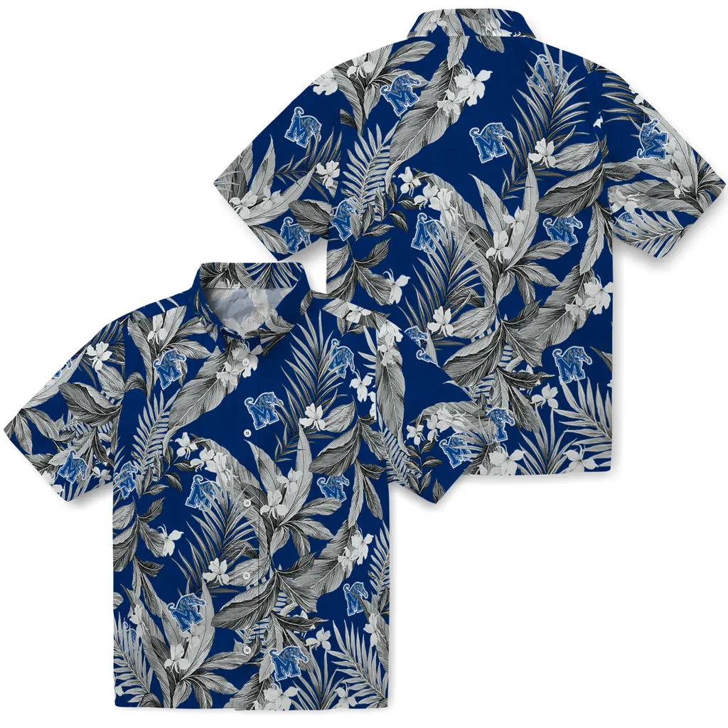 Memphis Tigers Hawaiian Shirt - Palm Leaves | Hula Hawaiian Shirts