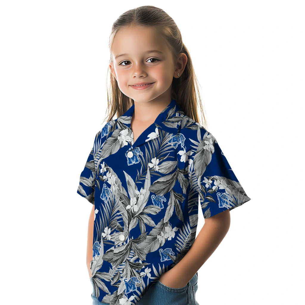 Memphis Tigers Hawaiian Shirt - Palm Leaves | Hula Hawaiian Shirts