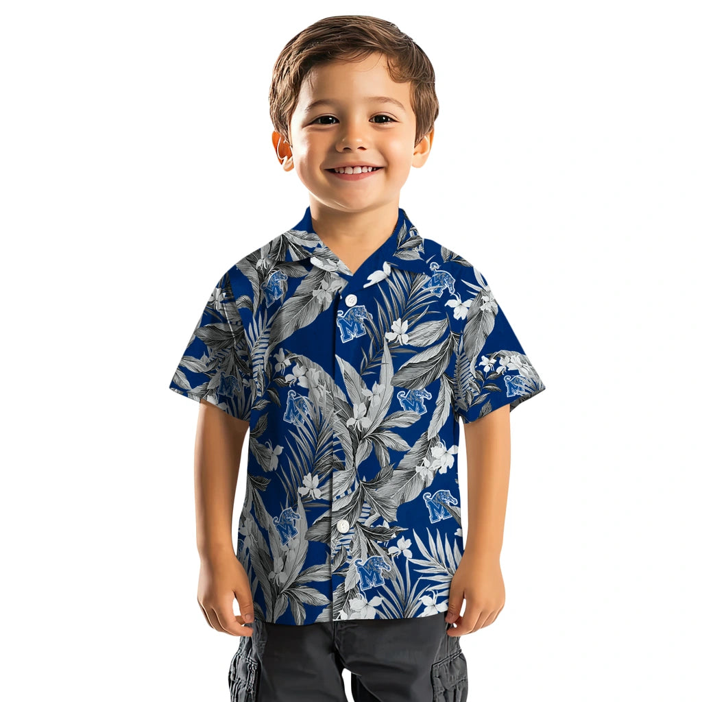 Memphis Tigers Hawaiian Shirt - Palm Leaves | Hula Hawaiian Shirts