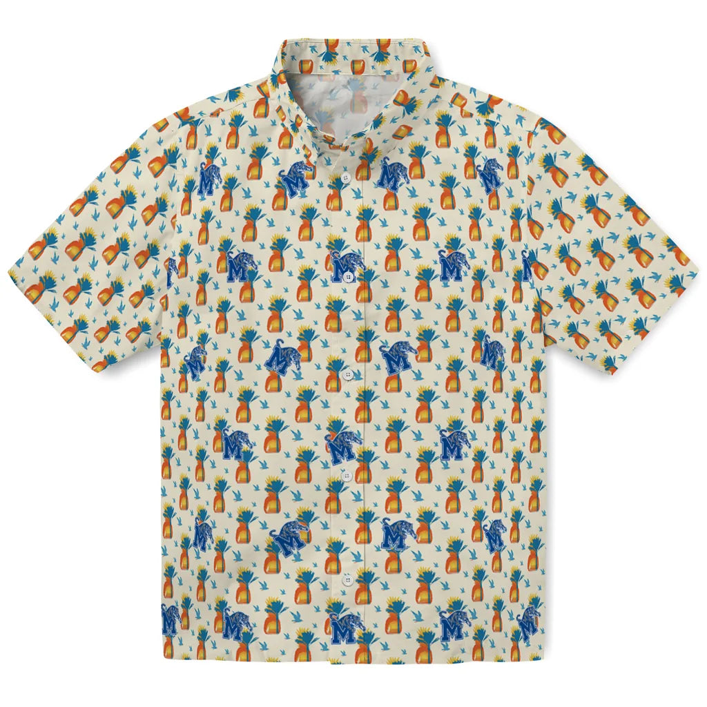 Memphis Tigers Hawaiian Shirt - Pineapple Delight | Hula Hawaiian Shirts