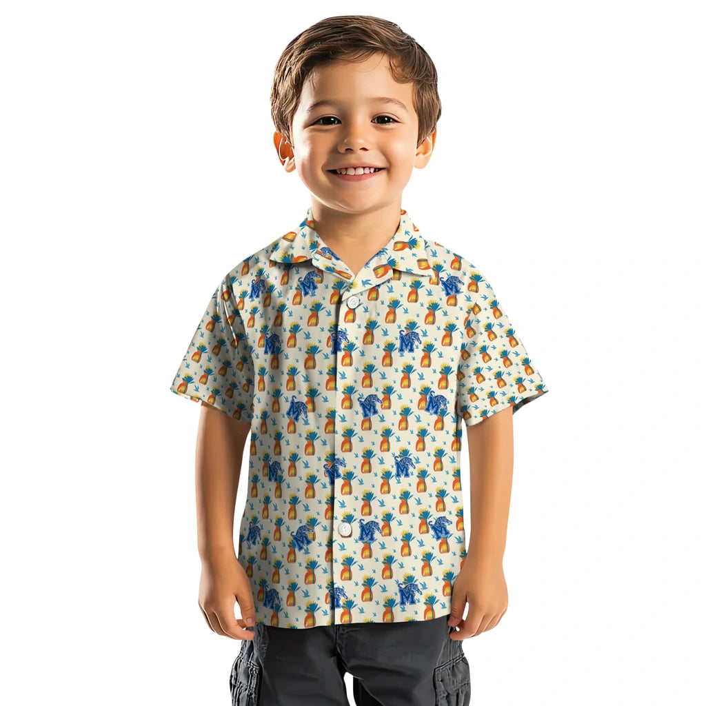 Memphis Tigers Hawaiian Shirt - Pineapple Delight | Hula Hawaiian Shirts