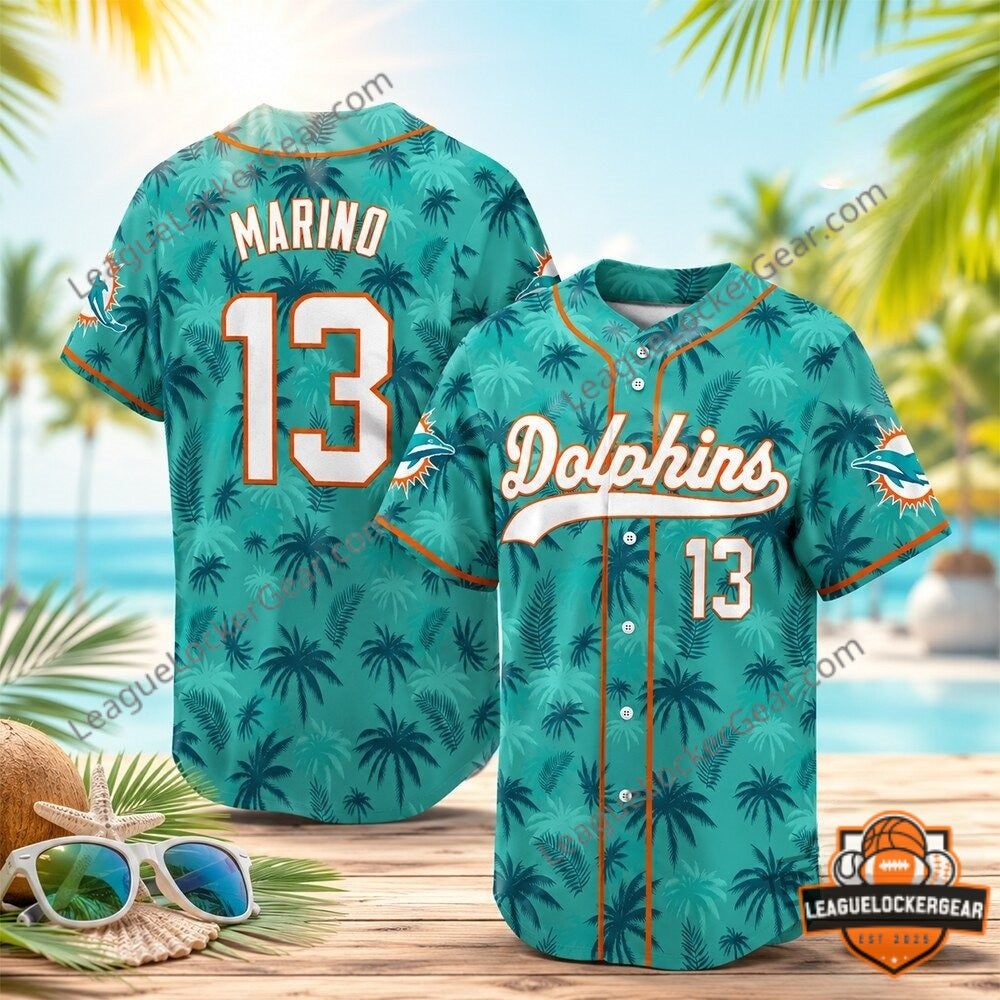 Miami Dolphins GTA VI Baseball Jersey - LeagueLockerGear