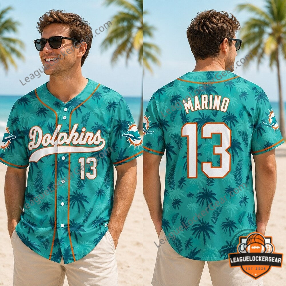 Miami Dolphins GTA VI Baseball Jersey - LeagueLockerGear