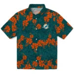 Miami Dolphins Hawaiian Shirt - 50th State Flower | Hula Hawaiian Shirts