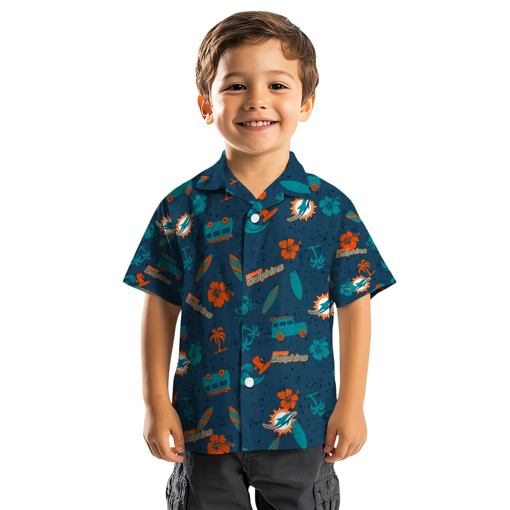 Miami Dolphins Hawaiian Shirt - Beach Vibe | Hula Hawaiian Shirts
