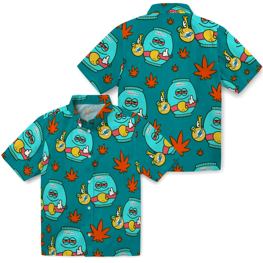 Miami Dolphins Hawaiian Shirt - Chill Vibe | Hula Hawaiian Shirts