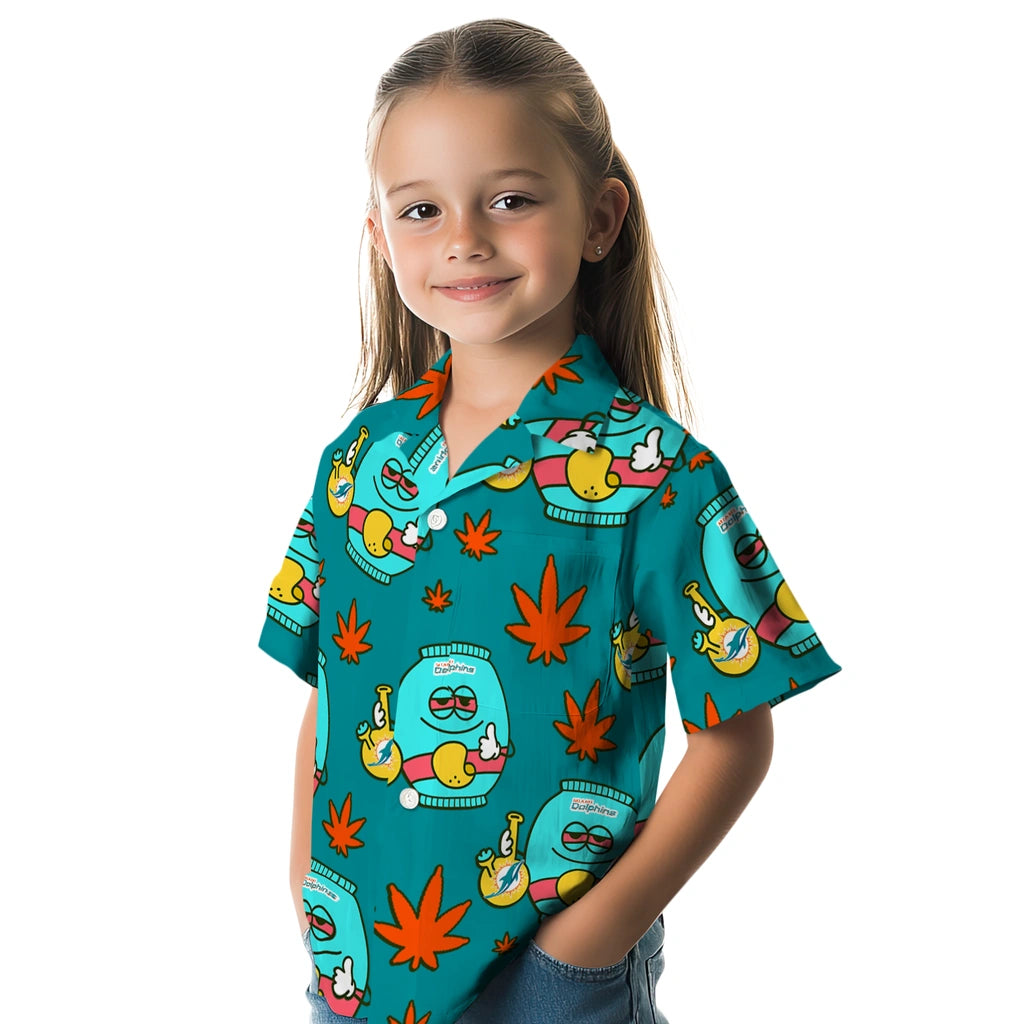 Miami Dolphins Hawaiian Shirt - Chill Vibe | Hula Hawaiian Shirts