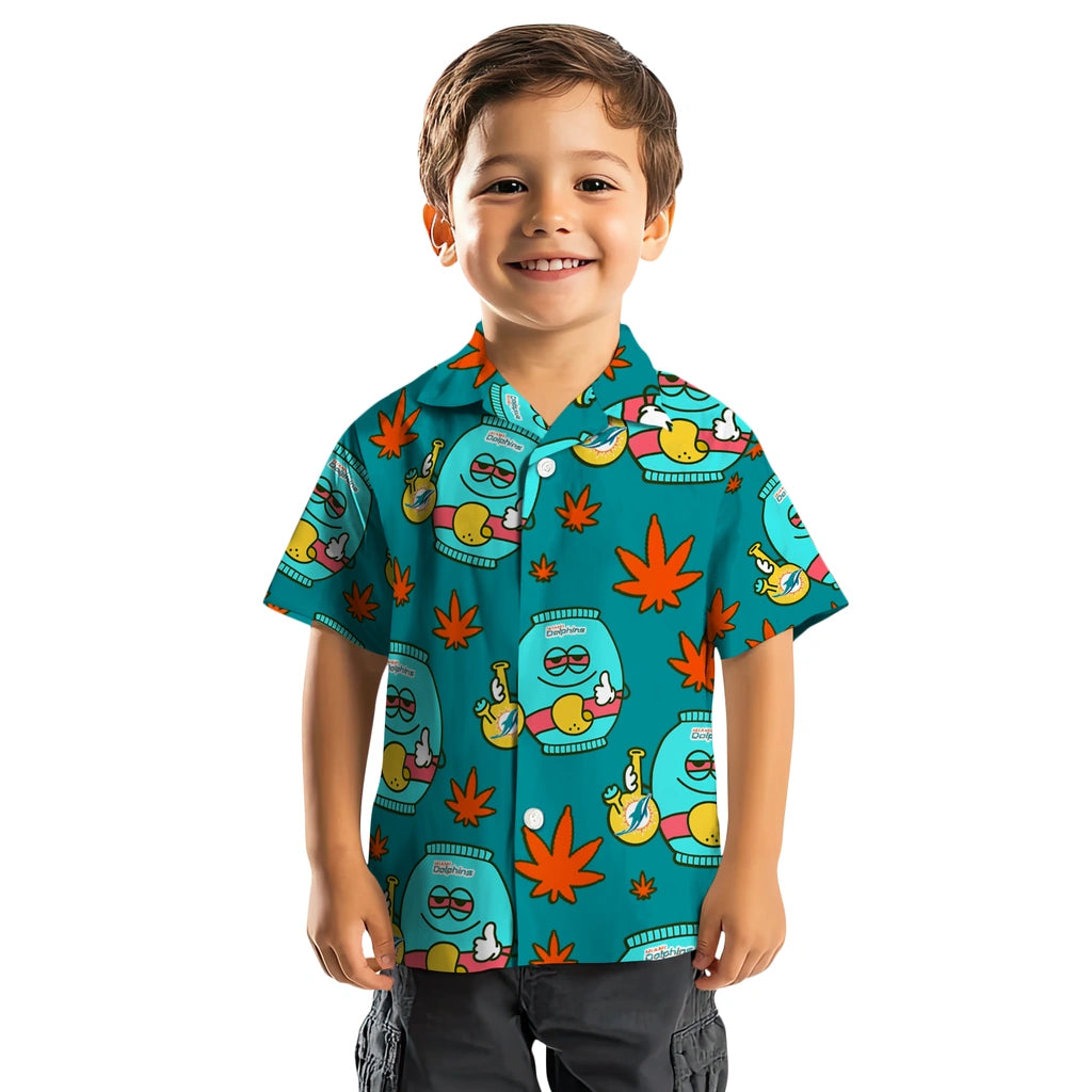 Miami Dolphins Hawaiian Shirt - Chill Vibe | Hula Hawaiian Shirts