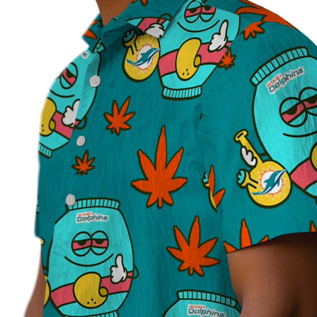 Miami Dolphins Hawaiian Shirt - Chill Vibe | Hula Hawaiian Shirts