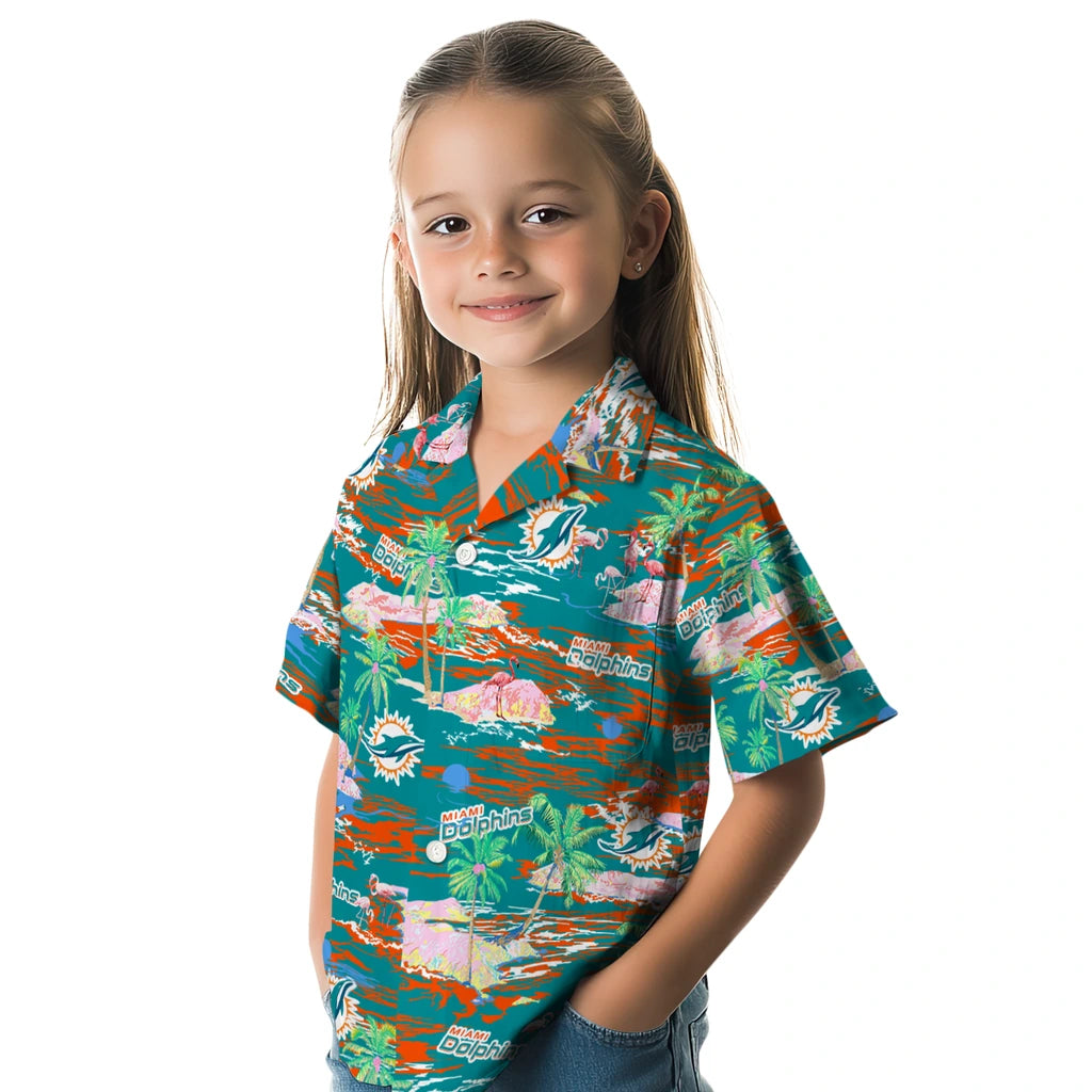 Miami Dolphins Hawaiian Shirt - Hawaii Island | Hula Hawaiian Shirts