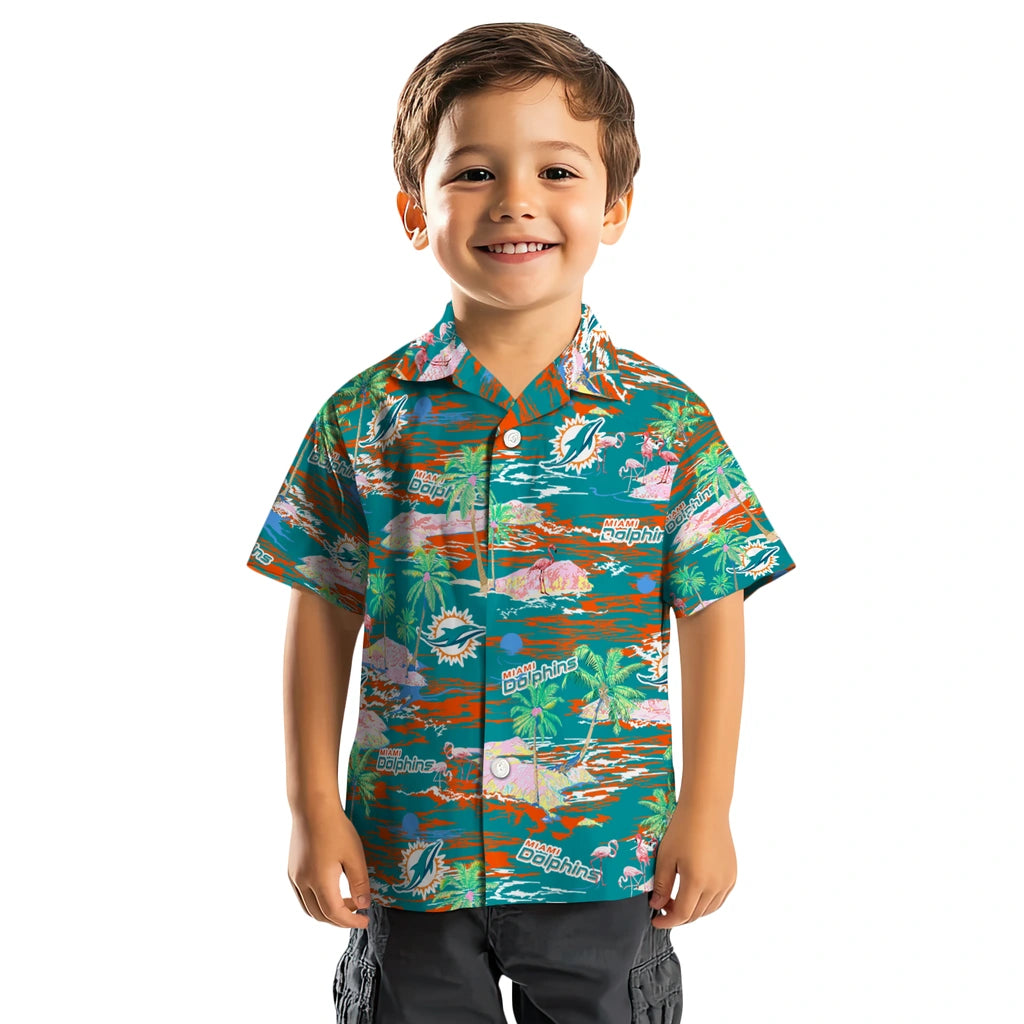 Miami Dolphins Hawaiian Shirt - Hawaii Island | Hula Hawaiian Shirts