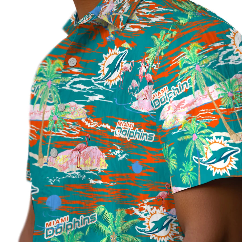 Miami Dolphins Hawaiian Shirt - Hawaii Island | Hula Hawaiian Shirts