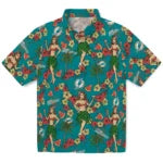 Miami Dolphins Hawaiian Shirt - Hawaiian Girls Design | Hula Hawaiian Shirts