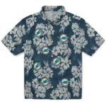 Miami Dolphins Hawaiian Shirt - Hibiscus Flowers | Hula Hawaiian Shirts