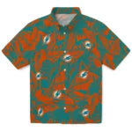 Miami Dolphins Hawaiian Shirt - Monstera Layer | Hula Hawaiian Shirts