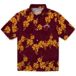 Miami Heat Hawaiian Shirt - 50th State Flower | Hula Hawaiian Shirts
