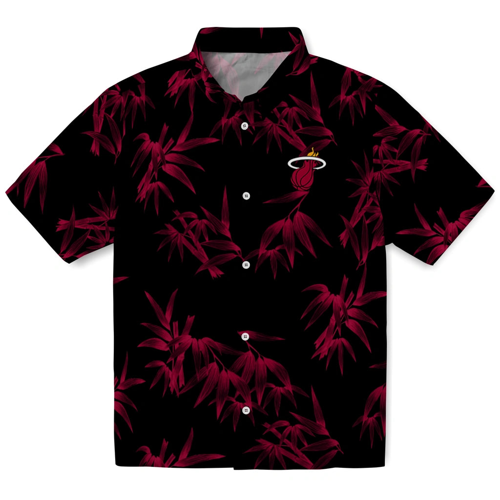 Miami Heat Hawaiian Shirt - Bamboo Branches | Hula Hawaiian Shirts