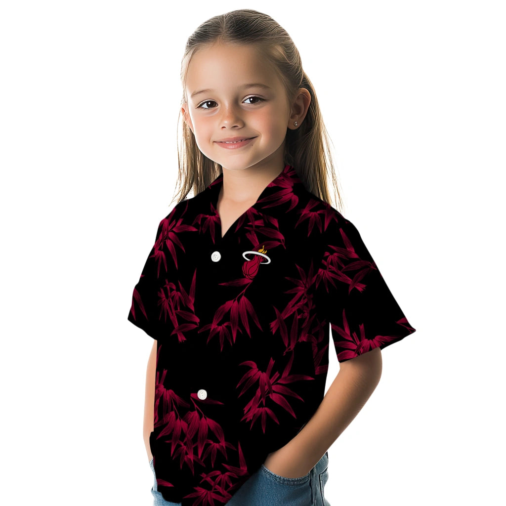 Miami Heat Hawaiian Shirt - Bamboo Branches | Hula Hawaiian Shirts