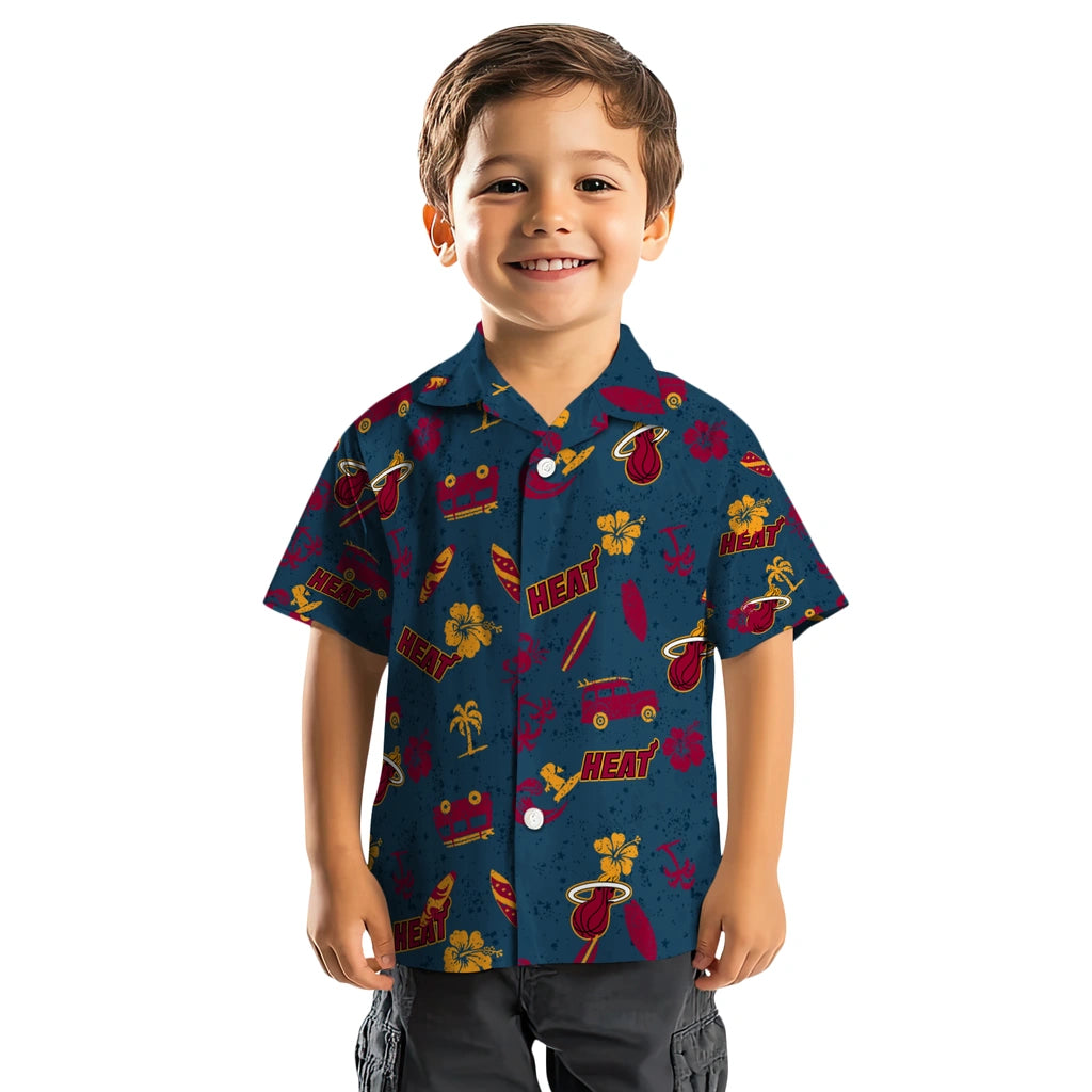 Miami Heat Hawaiian Shirt - Beach Vibe | Hula Hawaiian Shirts