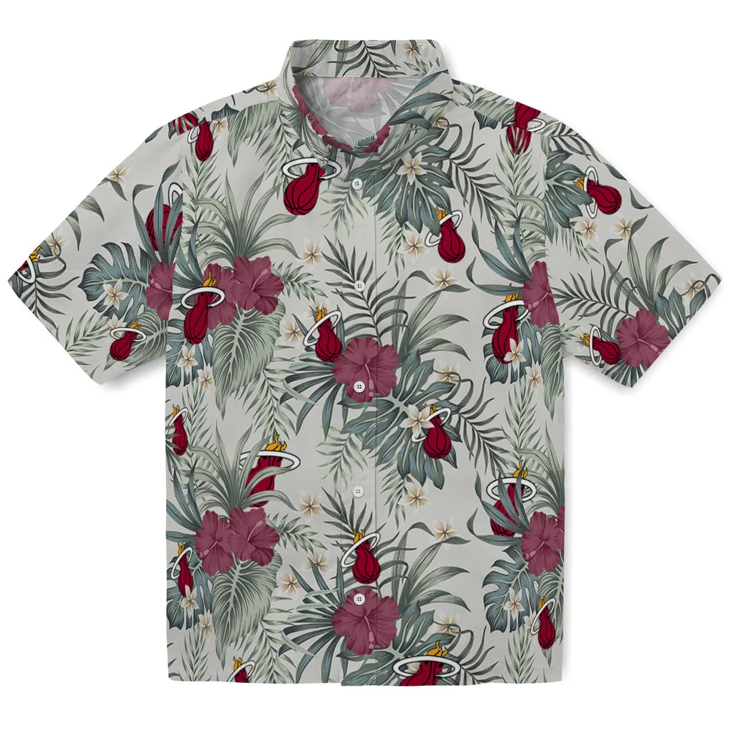 Miami Heat Hawaiian Shirt - Hibiscus Designs | Hula Hawaiian Shirts