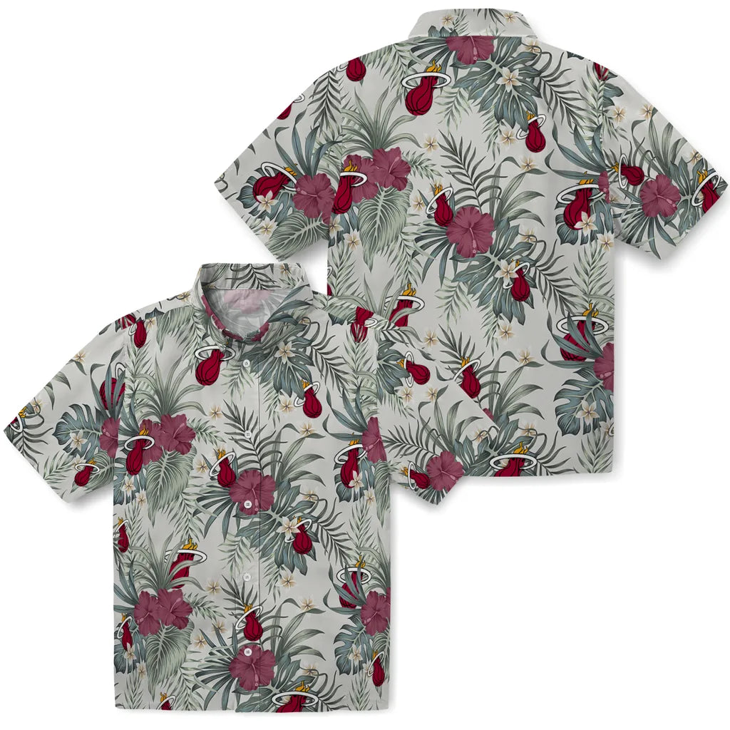Miami Heat Hawaiian Shirt - Hibiscus Designs | Hula Hawaiian Shirts