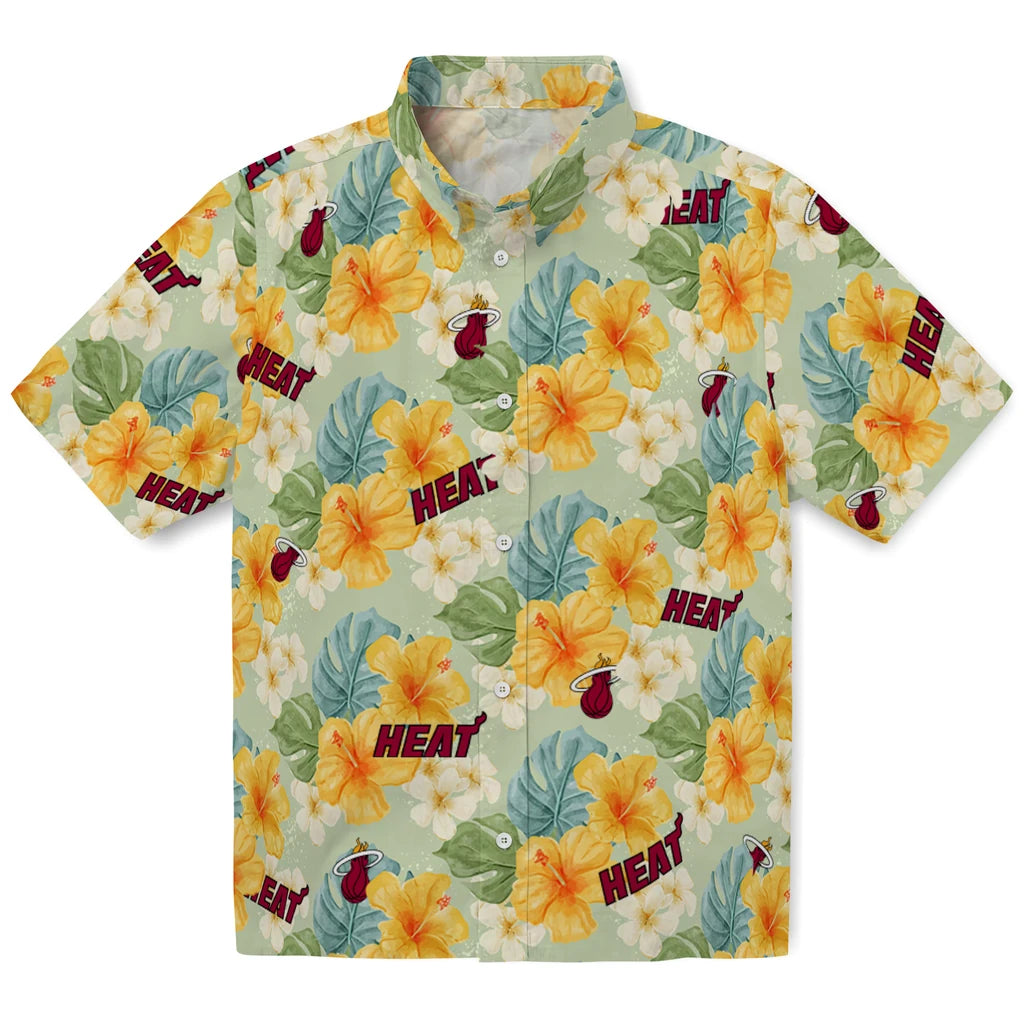 Miami Heat Hawaiian Shirt - Hibiscus Mood | Hula Hawaiian Shirts