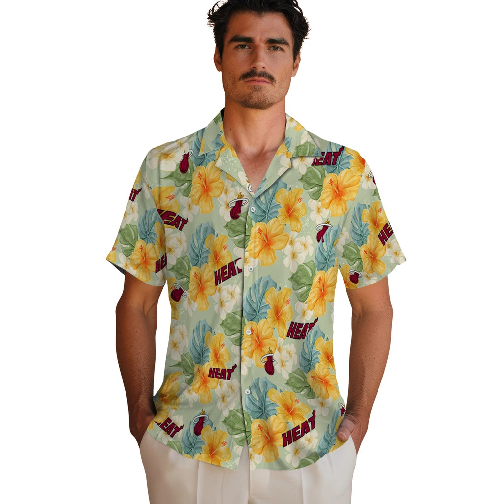 Miami Heat Hawaiian Shirt - Hibiscus Mood | Hula Hawaiian Shirts