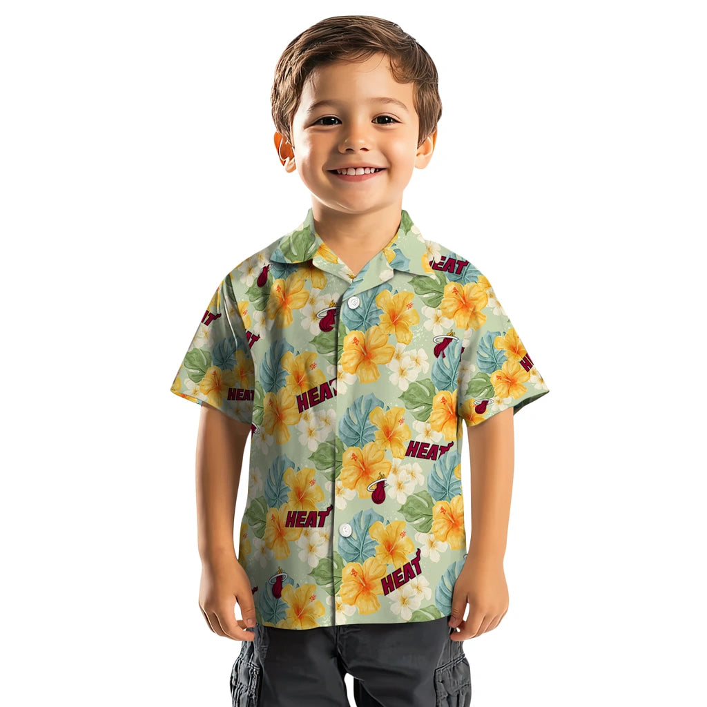 Miami Heat Hawaiian Shirt - Hibiscus Mood | Hula Hawaiian Shirts