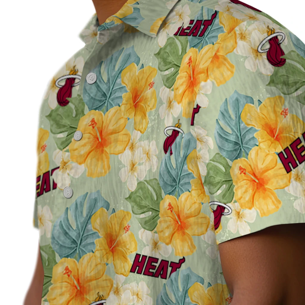 Miami Heat Hawaiian Shirt - Hibiscus Mood | Hula Hawaiian Shirts