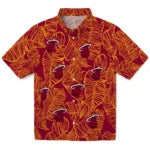 Miami Heat Hawaiian Shirt - Leaf Outline | Hula Hawaiian Shirts