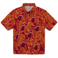 Miami Heat Hawaiian Shirt - Leaf Outline | Hula Hawaiian Shirts