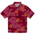 Miami Heat Hawaiian Shirt - Wave Palm | Hula Hawaiian Shirts