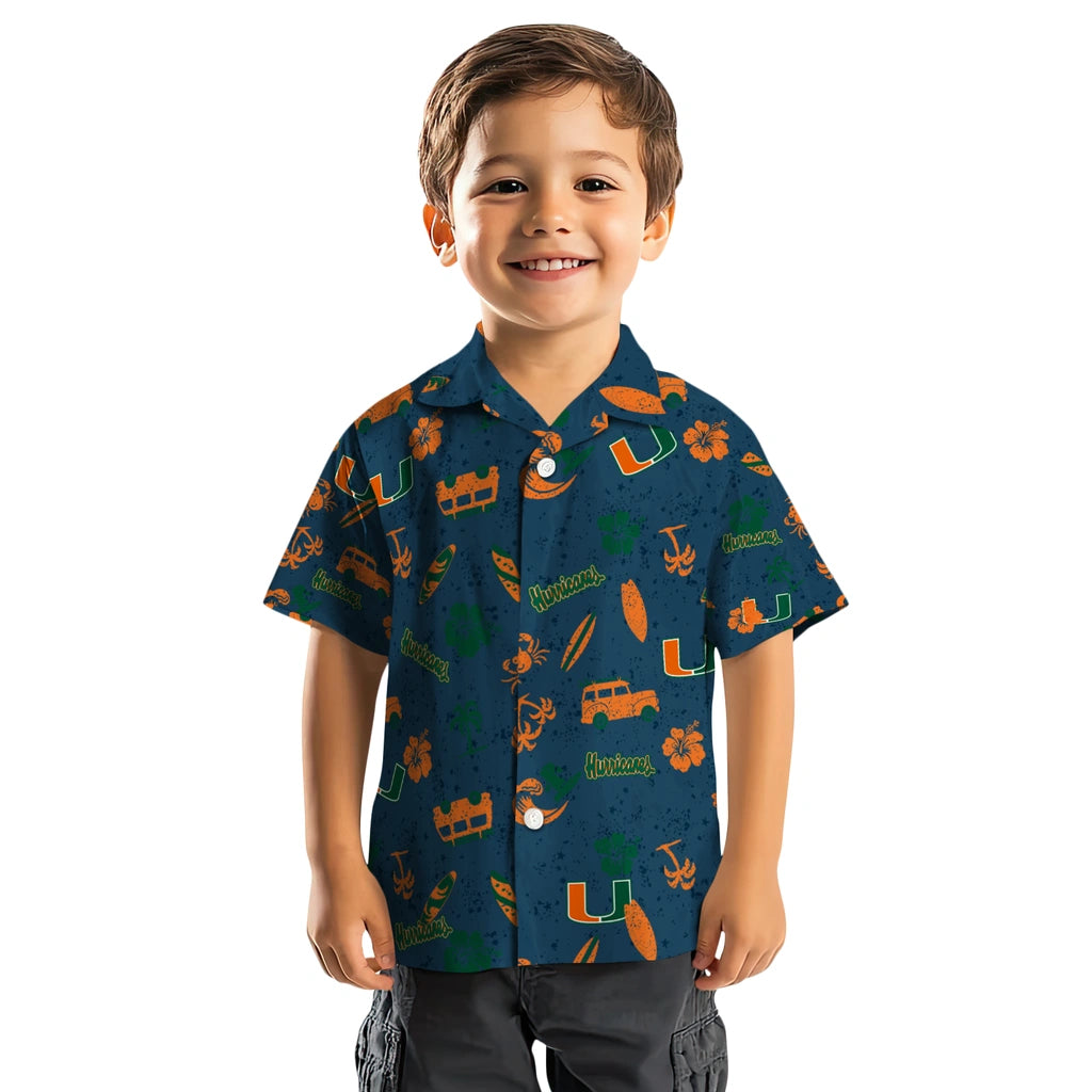 Miami Hurricanes Hawaiian Shirt - Beach Vibe | Hula Hawaiian Shirts