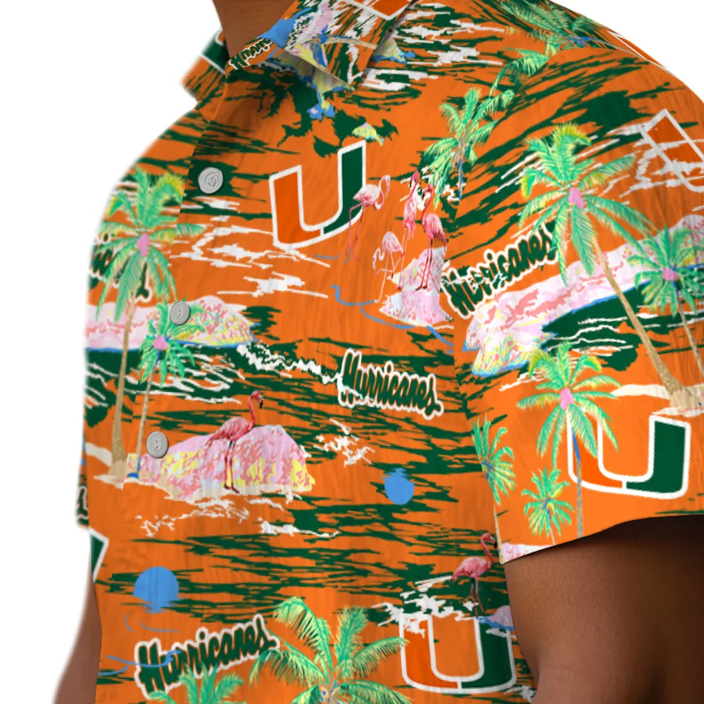 Miami Hurricanes Hawaiian Shirt - Hawaii Island | Hula Hawaiian Shirts