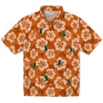 Miami Hurricanes Hawaiian Shirt - Hibiscus Cluster | Hula Hawaiian Shirts