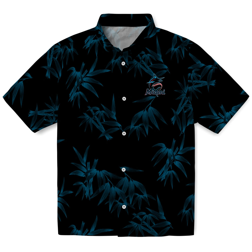Miami Marlins Hawaiian Shirt - Bamboo Branches | Hula Hawaiian Shirts