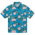 Miami Marlins Hawaiian Shirt - Flamingo and Hibiscus | Hula Hawaiian Shirts