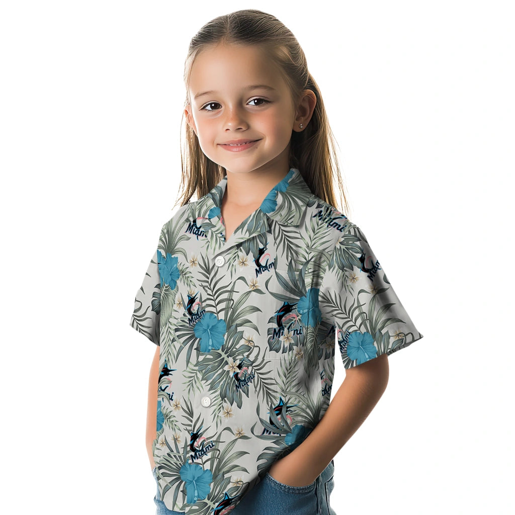 Miami Marlins Hawaiian Shirt - Hibiscus Designs | Hula Hawaiian Shirts