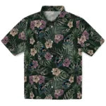 Miami Marlins Hawaiian Shirt - Hibiscus Leaves Pattern | Hula Hawaiian Shirts
