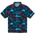 Miami Marlins Hawaiian Shirt - Palm And Clouds | Hula Hawaiian Shirts