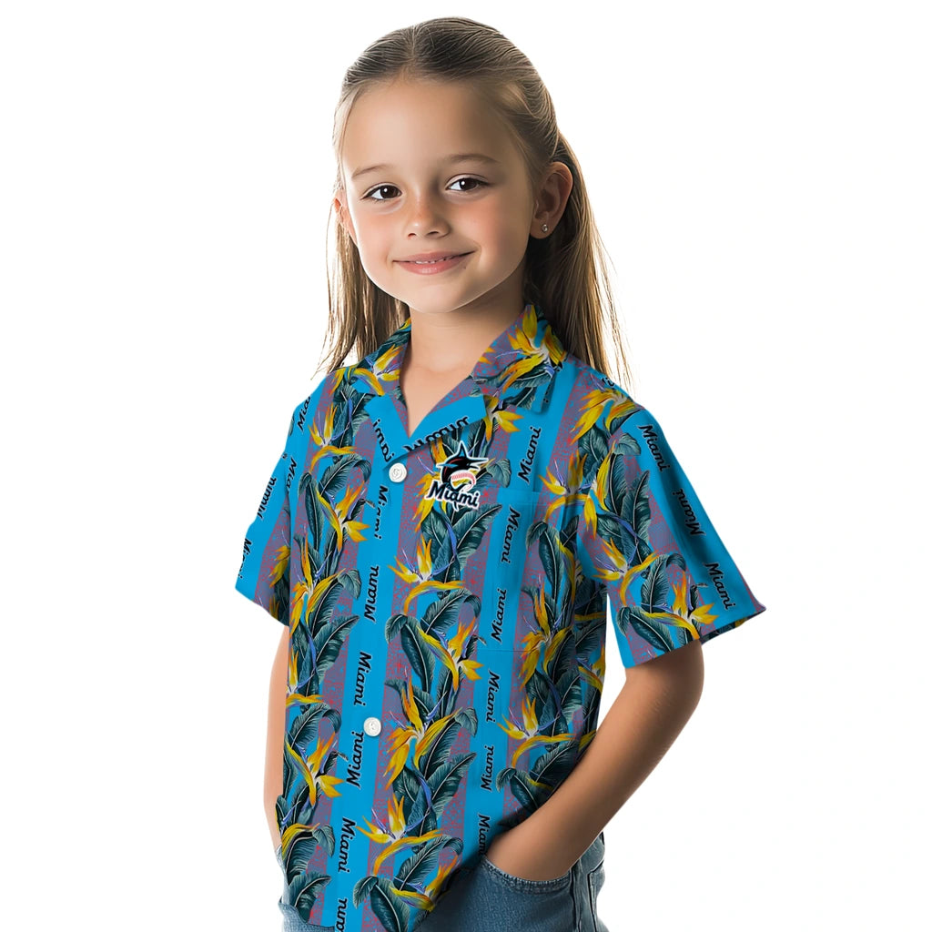 Miami Marlins Hawaiian Shirt - Paradise Vines | Hula Hawaiian Shirts