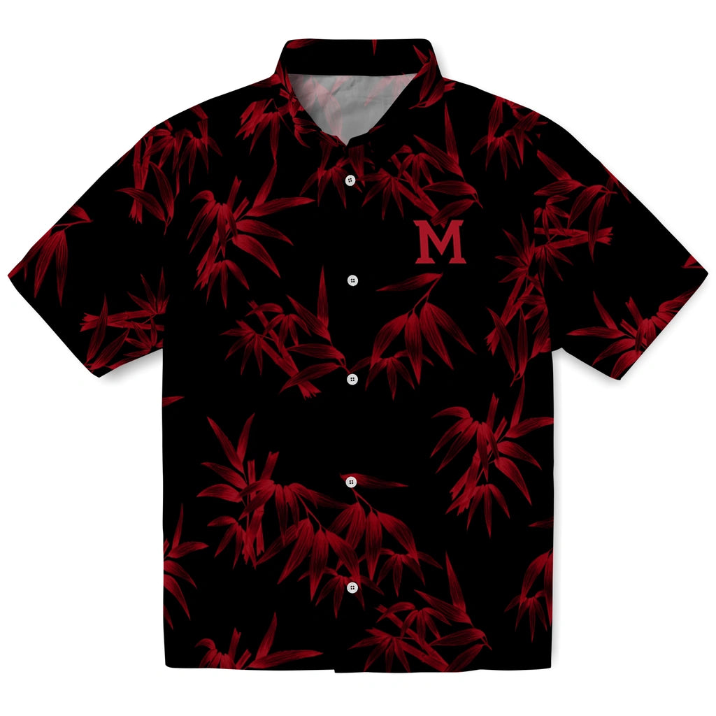 Miami RedHawks Hawaiian Shirt - Bamboo Branches | Hula Hawaiian Shirts