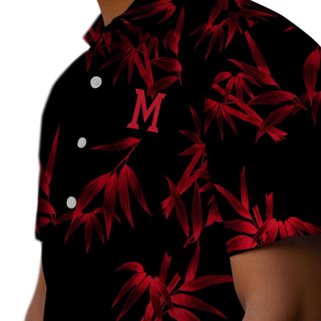 Miami RedHawks Hawaiian Shirt - Bamboo Branches | Hula Hawaiian Shirts