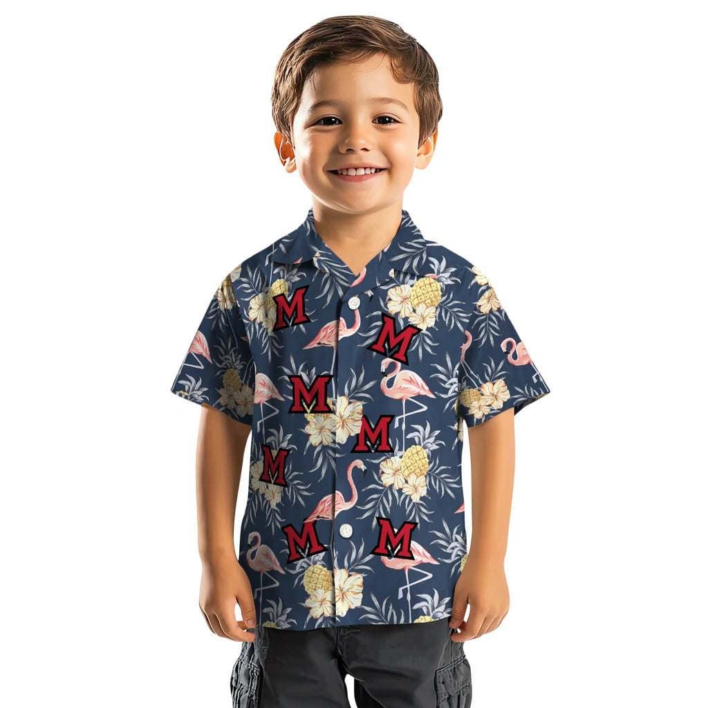 Miami RedHawks Hawaiian Shirt - Flamingo Hibiscus | Hula Hawaiian Shirts